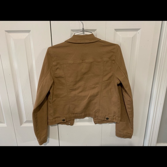 Tan denim jacket - worn once - Picture 1 of 3